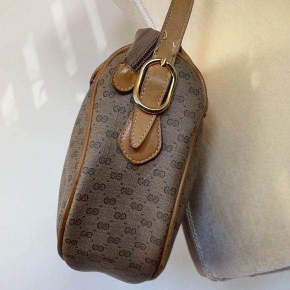 VINTAGE Gucci GG shoulder bag tan beige - Picture 7 of 16
